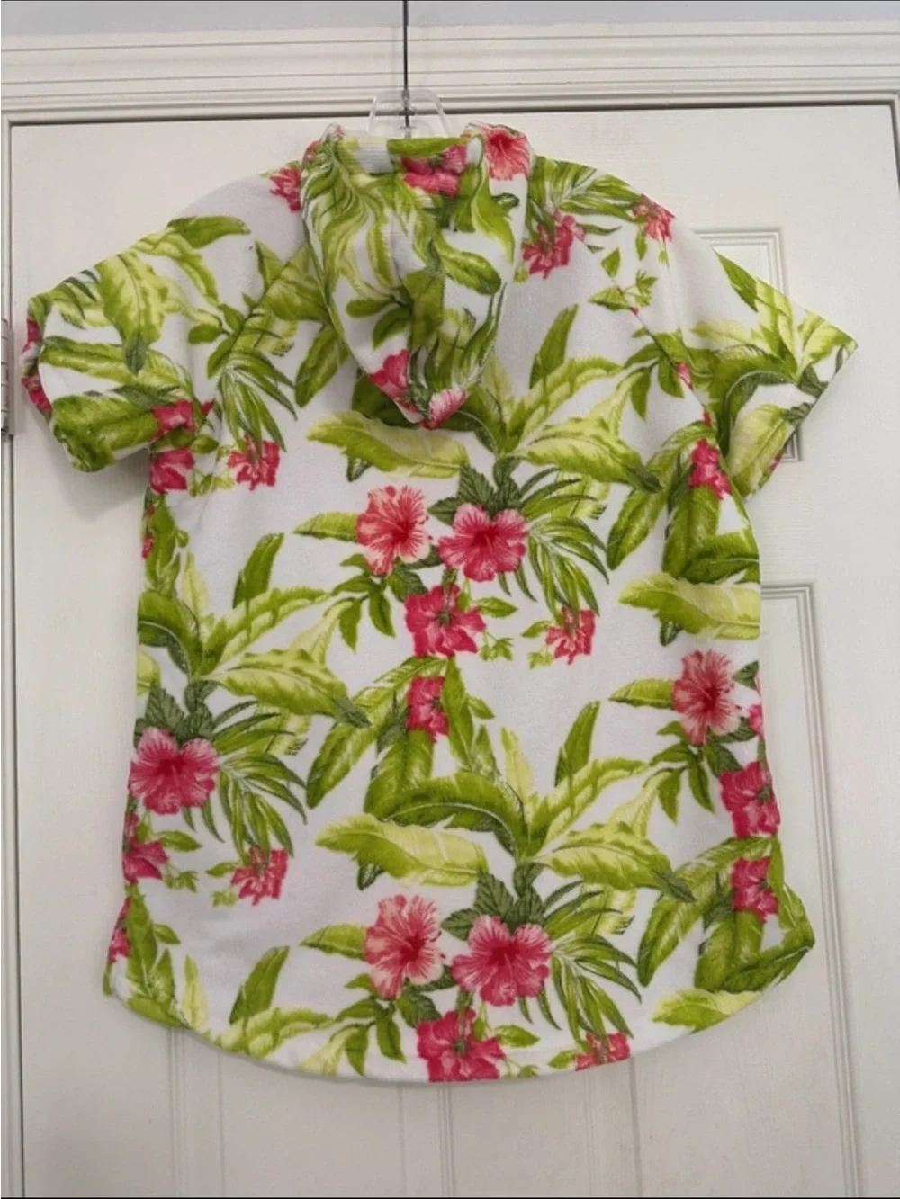 Tommy Bahama Kids Floral Terry Cloth Hooded Cover-Up 7-12